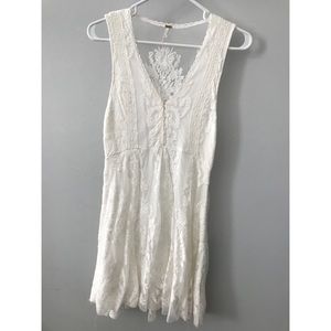 white lace free people dress